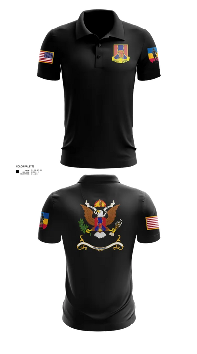 1-249th Infantry Training Battalion 76844743 Short Sleeve Performance Polo - 21