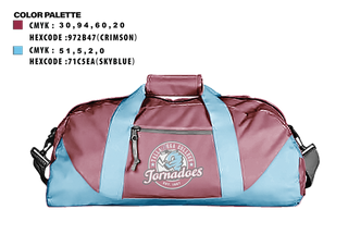 Duffle Bag, Talladega College Women’s Soccer, Women's Soccer, Teamtime, Team time, sublimation, custom sports apparel, team uniforms, spirit wear, spiritwear, sports uniforms, custom shirts, team store, custom team store, fundraiser sports, apparel fundraiser