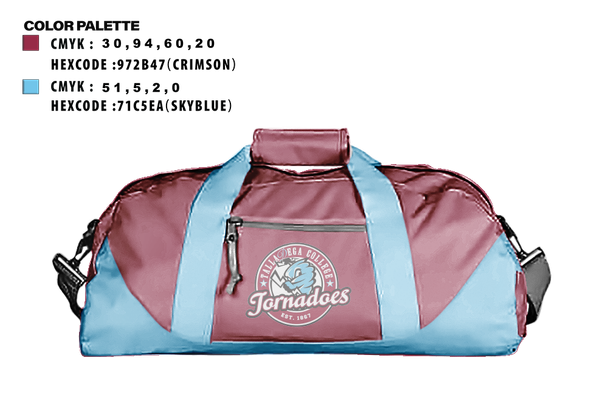 Duffle Bag, Talladega College Women’s Soccer, Women's Soccer, Teamtime, Team time, sublimation, custom sports apparel, team uniforms, spirit wear, spiritwear, sports uniforms, custom shirts, team store, custom team store, fundraiser sports, apparel fundraiser