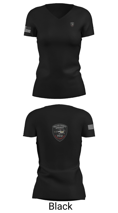 Vehicle Crimes Unit 21517515 Women's Short Sleeve V-neck Shirt - 27