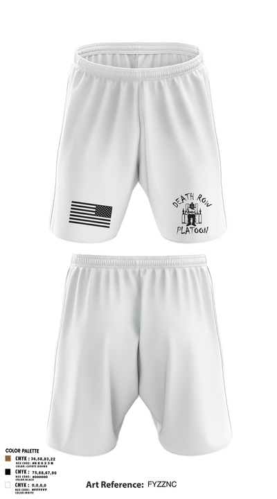 Death Row Platoon, Tomahawk Troop, 5/4 CAV, 2ABCT, 1ID 66483153 Athletic Shorts With Pockets - 2