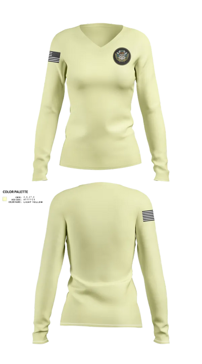 JCU 40817356 Women's Long Sleeve V-neck Shirt - 22
