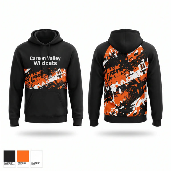 Hoodie, Carson Valley Wildcats, Wrestling, Teamtime, Team time, sublimation, custom sports apparel, team uniforms, spirit wear, spiritwear, sports uniforms, custom shirts, team store, custom team store, fundraiser sports, apparel fundraiser