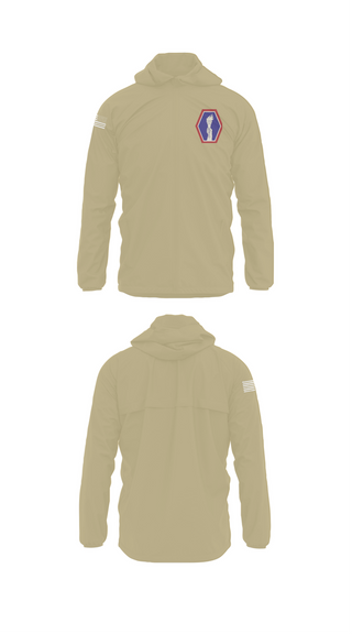 Windbreaker, 100 Battalion 442 Infantry, Army, Teamtime, Team time, sublimation, custom sports apparel, team uniforms, spirit wear, spiritwear, sports uniforms, custom shirts, team store, custom team store, fundraiser sports, apparel fundraiser