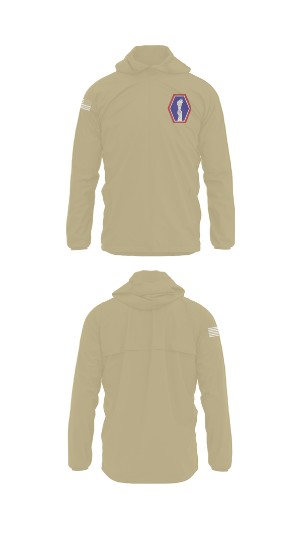 Windbreaker, 100 Battalion 442 Infantry, Army, Teamtime, Team time, sublimation, custom sports apparel, team uniforms, spirit wear, spiritwear, sports uniforms, custom shirts, team store, custom team store, fundraiser sports, apparel fundraiser