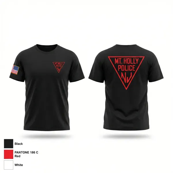 Mount Holly Police 90024854 Old School Cotton Feel Shirt - 1