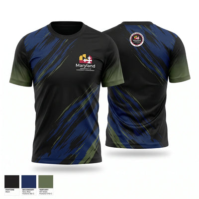 Maryland Department of Emergency Management Soft Poly Tee Cotton Like Feel - 1