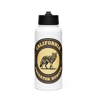 California Predator Hunter 51398092 Stainless Steel Water Bottle with a Straw Lid