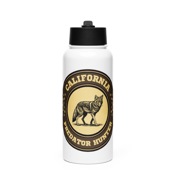 California Predator Hunter 51398092 Stainless Steel Water Bottle with a Straw Lid