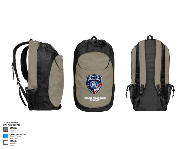 Gear Bag, Norwood Village Police Department, Police, Teamtime, Team time, sublimation, custom sports apparel, team uniforms, spirit wear, spiritwear, sports uniforms, custom shirts, team store, custom team store, fundraiser sports, apparel fundraiser