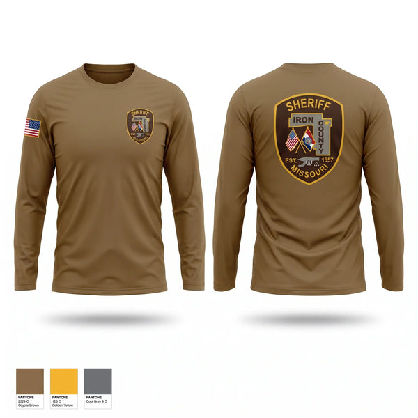 Long Sleeve Performance Shirt, Iron County Sheriffs Office, Police, Teamtime, Team time, sublimation, custom sports apparel, team uniforms, spirit wear, spiritwear, sports uniforms, custom shirts, team store, custom team store, fundraiser sports, apparel fundraiser