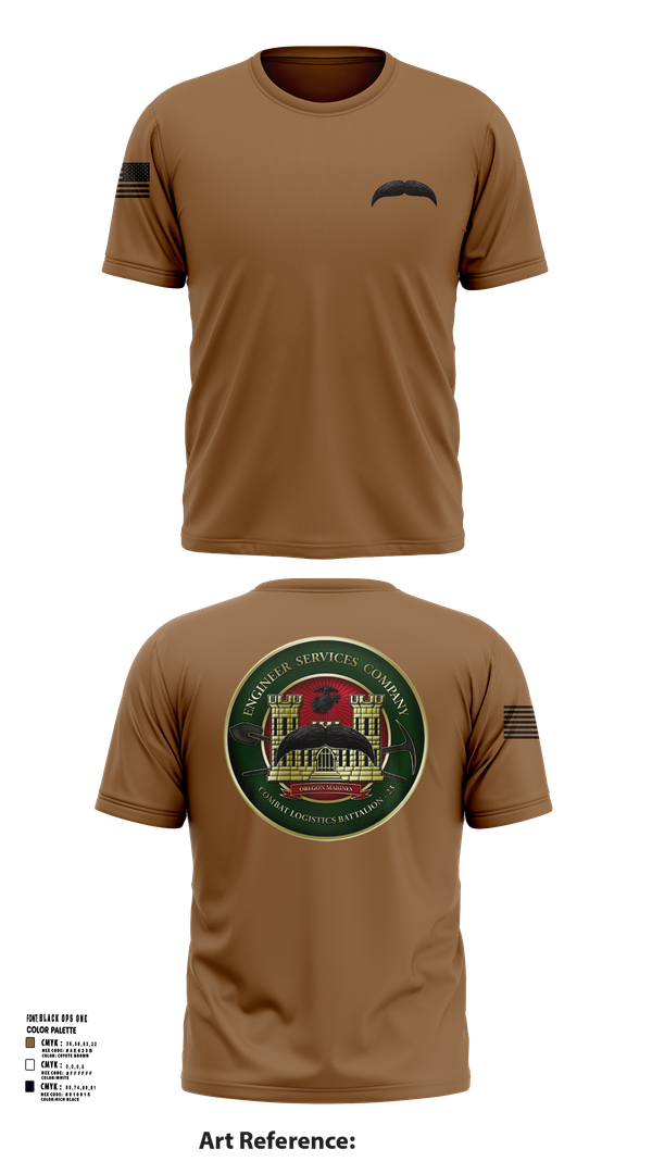 Short Sleeve Performance Shirt, Engineers Services Company, Marines, Teamtime, Team time, sublimation, custom sports apparel, team uniforms, spirit wear, spiritwear, sports uniforms, custom shirts, team store, custom team store, fundraiser sports, apparel fundraiser
