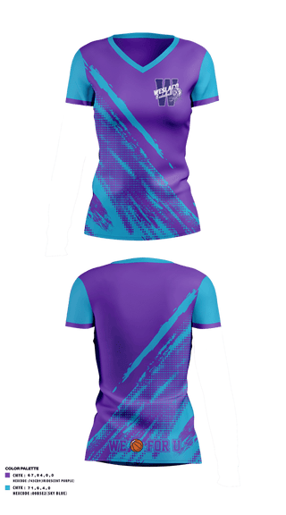 Womens Short Sleeve Vneck Shirt, Weslaco Scorpions, Men's Basketball, Teamtime, Team time, sublimation, custom sports apparel, team uniforms, spirit wear, spiritwear, sports uniforms, custom shirts, team store, custom team store, fundraiser sports, apparel fundraiser