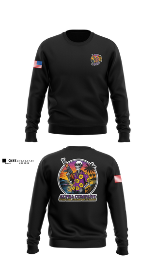 Crew Neck Sweatshirt, Aloha 97th CA, Army, Teamtime, Team time, sublimation, custom sports apparel, team uniforms, spirit wear, spiritwear, sports uniforms, custom shirts, team store, custom team store, fundraiser sports, apparel fundraiser