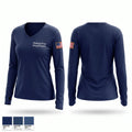 Philippi Fire Department Women's Long Sleeve V-neck Shirt - 1