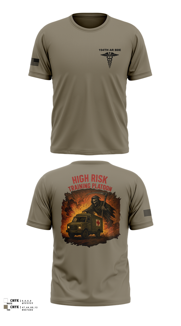 Short Sleeve Performance Shirt, 194th AR BDE HRT Medics, Army, Teamtime, Team time, sublimation, custom sports apparel, team uniforms, spirit wear, spiritwear, sports uniforms, custom shirts, team store, custom team store, fundraiser sports, apparel fundraiser