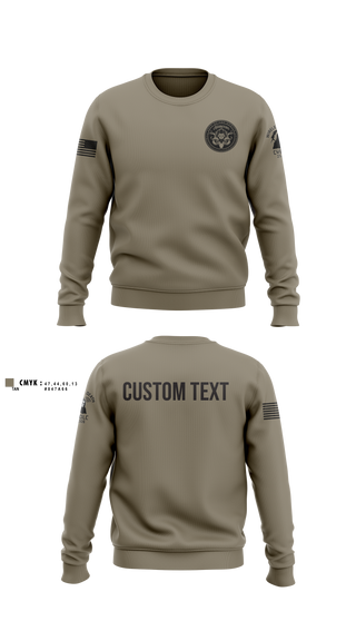 Crew Neck Sweatshirt, Bravo Company, 401st Cyber Battalion, Army, Teamtime, Team time, sublimation, custom sports apparel, team uniforms, spirit wear, spiritwear, sports uniforms, custom shirts, team store, custom team store, fundraiser sports, apparel fundraiser