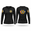 Tangipahoa Parish Constables Office 8th ward Women's Long Sleeve V-neck Shirt - 1