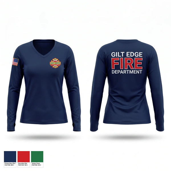 Old School Cotton Feel Shirt, Gilt Edge Fire Department, Fire Department, Teamtime, Team time, sublimation, custom sports apparel, team uniforms, spirit wear, spiritwear, sports uniforms, custom shirts, team store, custom team store, fundraiser sports, apparel fundraiser