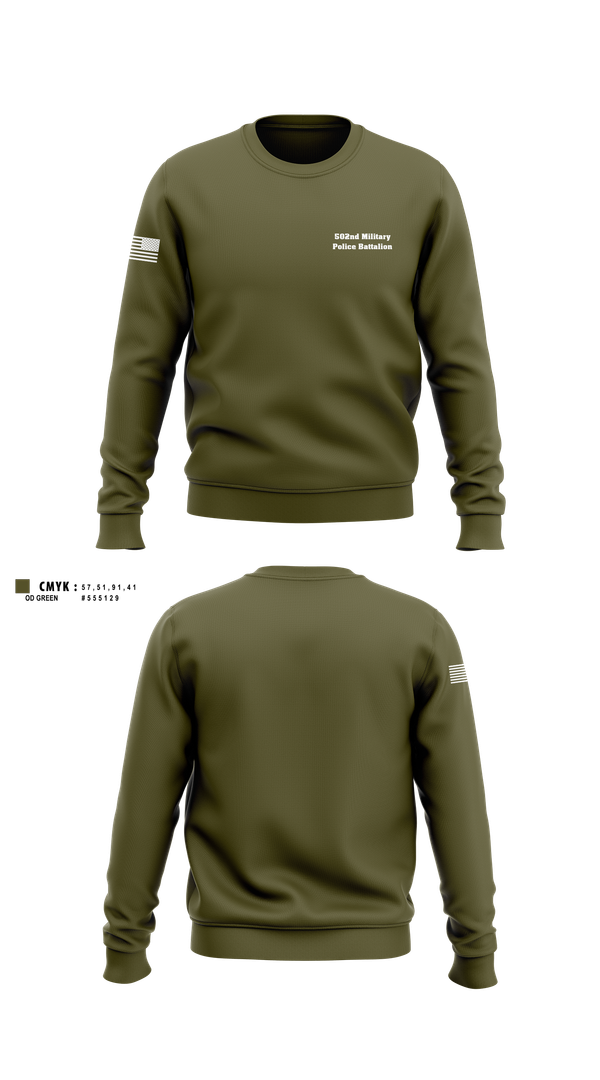 Crew Neck Sweatshirt, 502nd Military Police Battalion, , Teamtime, Team time, sublimation, custom sports apparel, team uniforms, spirit wear, spiritwear, sports uniforms, custom shirts, team store, custom team store, fundraiser sports, apparel fundraiser