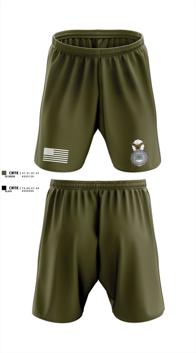 101st security forces 80957494 Athletic Shorts With Pockets - 2