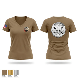 Womens Short Sleeve Vneck Shirt, Uss Missouri, Navy, Teamtime, Team time, sublimation, custom sports apparel, team uniforms, spirit wear, spiritwear, sports uniforms, custom shirts, team store, custom team store, fundraiser sports, apparel fundraiser