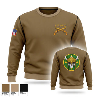 Crew Neck Sweatshirt, 977 MP CO, Army, Teamtime, Team time, sublimation, custom sports apparel, team uniforms, spirit wear, spiritwear, sports uniforms, custom shirts, team store, custom team store, fundraiser sports, apparel fundraiser