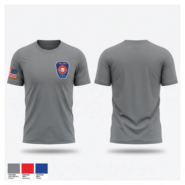 Short Sleeve Performance Shirt, Bull Head, Fire Department, Teamtime, Team time, sublimation, custom sports apparel, team uniforms, spirit wear, spiritwear, sports uniforms, custom shirts, team store, custom team store, fundraiser sports, apparel fundraiser