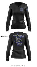 Cincinnati Police Canine Unit 49212857 Women's Long Sleeve V-neck Shirt - 31