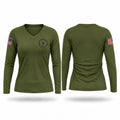 Lauderdale County Ema Women's Long Sleeve V-neck Shirt - 1