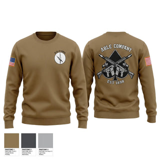 Crew Neck Sweatshirt, ABLE COMPANY, National Guard, Teamtime, Team time, sublimation, custom sports apparel, team uniforms, spirit wear, spiritwear, sports uniforms, custom shirts, team store, custom team store, fundraiser sports, apparel fundraiser