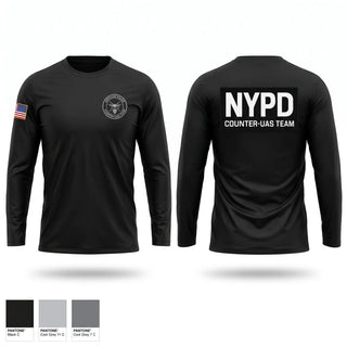 Long Sleeve Performance Shirt, NYPD CUAS-Team, Police, Teamtime, Team time, sublimation, custom sports apparel, team uniforms, spirit wear, spiritwear, sports uniforms, custom shirts, team store, custom team store, fundraiser sports, apparel fundraiser