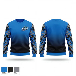Crew Neck Sweatshirt, CC Chaos, Softball, Teamtime, Team time, sublimation, custom sports apparel, team uniforms, spirit wear, spiritwear, sports uniforms, custom shirts, team store, custom team store, fundraiser sports, apparel fundraiser