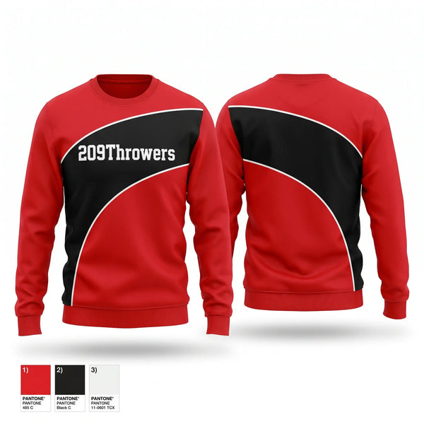Crew Neck Sweatshirt, 209Throwers, Track & Field, Teamtime, Team time, sublimation, custom sports apparel, team uniforms, spirit wear, spiritwear, sports uniforms, custom shirts, team store, custom team store, fundraiser sports, apparel fundraiser