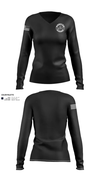 Womens Long Sleeve Vneck Shirt, Gabilan, Fire Department, Teamtime, Team time, sublimation, custom sports apparel, team uniforms, spirit wear, spiritwear, sports uniforms, custom shirts, team store, custom team store, fundraiser sports, apparel fundraiser
