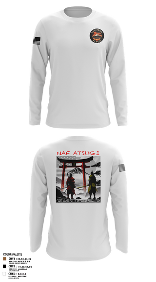 Long Sleeve Performance Shirt, NAF ATSUGI FCPOA, Navy, Teamtime, Team time, sublimation, custom sports apparel, team uniforms, spirit wear, spiritwear, sports uniforms, custom shirts, team store, custom team store, fundraiser sports, apparel fundraiser