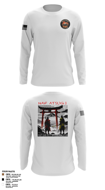 NAF ATSUGI FCPOA 70401455 Long Sleeve Performance Shirt 2