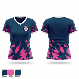 Womens Short Sleeve Vneck Shirt, LAMBDA RISING SOCCER CLUB, Women's Soccer, Teamtime, Team time, sublimation, custom sports apparel, team uniforms, spirit wear, spiritwear, sports uniforms, custom shirts, team store, custom team store, fundraiser sports, apparel fundraiser