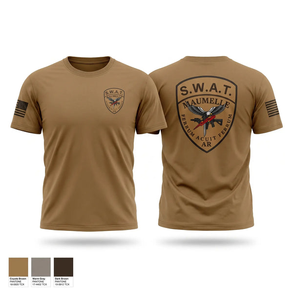 Old School Cotton Feel Shirt, Maumelle Police Department SWAT, Police, Teamtime, Team time, sublimation, custom sports apparel, team uniforms, spirit wear, spiritwear, sports uniforms, custom shirts, team store, custom team store, fundraiser sports, apparel fundraiser