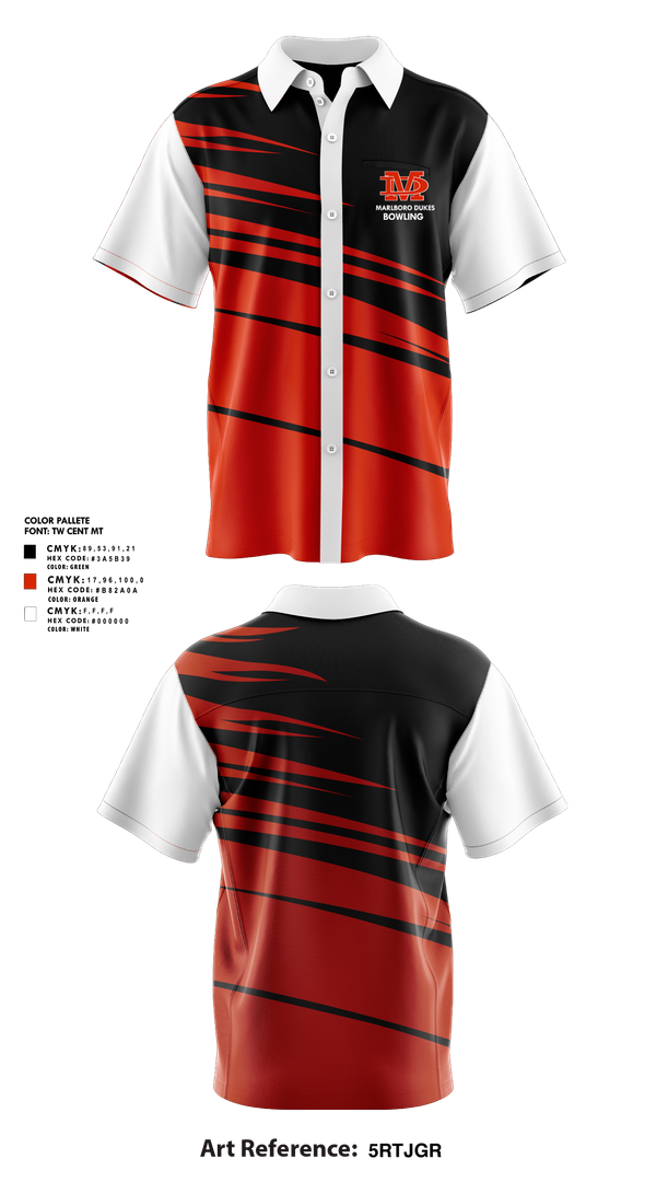 Short Sleeve Bowling Jersey, Marlboro Dukes, Bowling, Teamtime, Team time, sublimation, custom sports apparel, team uniforms, spirit wear, spiritwear, sports uniforms, custom shirts, team store, custom team store, fundraiser sports, apparel fundraiser