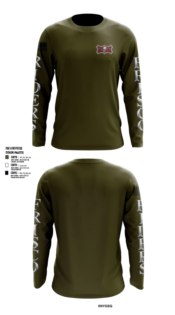 Long Sleeve Performance Shirt, VFW Riders Unit 17, Marines, Teamtime, Team time, sublimation, custom sports apparel, team uniforms, spirit wear, spiritwear, sports uniforms, custom shirts, team store, custom team store, fundraiser sports, apparel fundraiser