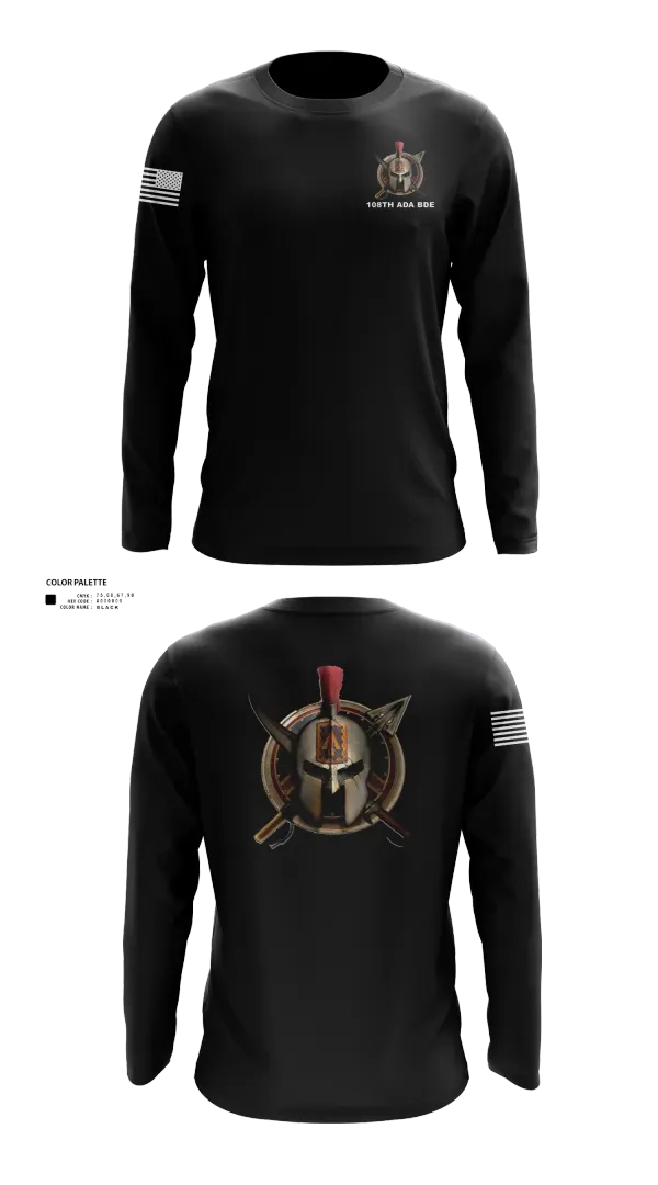 Long Sleeve Performance Shirt, 108th Air Defense Artillery Brigade, Army, Teamtime, Team time, sublimation, custom sports apparel, team uniforms, spirit wear, spiritwear, sports uniforms, custom shirts, team store, custom team store, fundraiser sports, apparel fundraiser