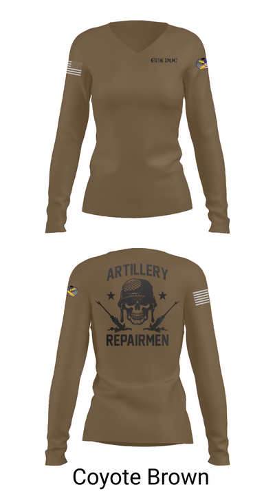 ARMT 1-320th Field Artillery 75505758 Women's Long Sleeve V-neck Shirt - 16