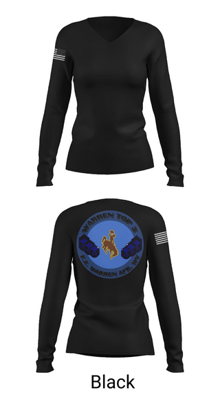 Womens Long Sleeve Vneck Shirt, FE Warren Top-III, , Teamtime, Team time, sublimation, custom sports apparel, team uniforms, spirit wear, spiritwear, sports uniforms, custom shirts, team store, custom team store, fundraiser sports, apparel fundraiser