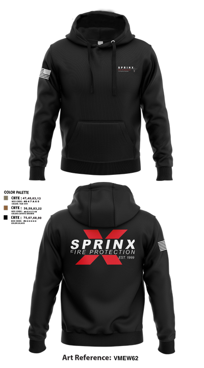 SPRINX FIRE PROTECTION 22334846 Hoodie - 107