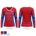 Wootton Patriots Women's Long Sleeve V-neck Shirt - 1
