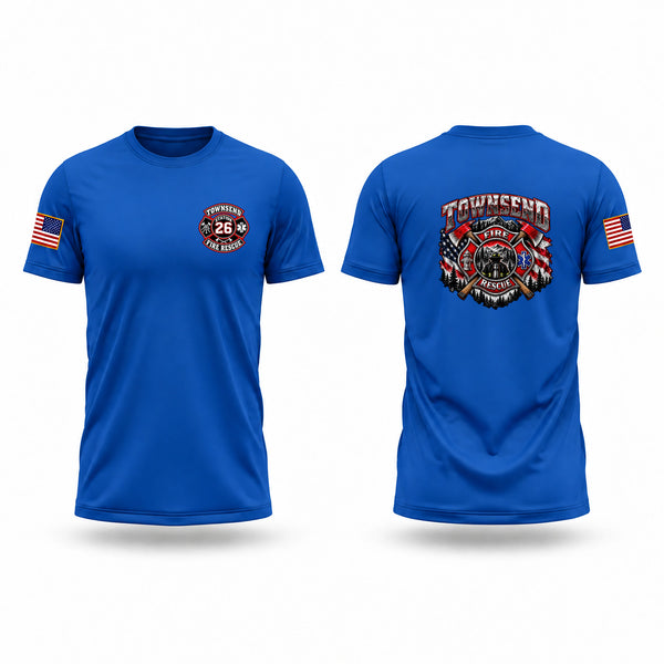 Short Sleeve Performance Shirt, Townsend, Fire Department, Teamtime, Team time, sublimation, custom sports apparel, team uniforms, spirit wear, spiritwear, sports uniforms, custom shirts, team store, custom team store, fundraiser sports, apparel fundraiser