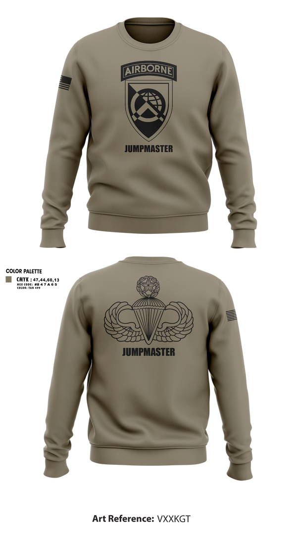 Crew Neck Sweatshirt, 360 CA BDE (Airborne), Army, Teamtime, Team time, sublimation, custom sports apparel, team uniforms, spirit wear, spiritwear, sports uniforms, custom shirts, team store, custom team store, fundraiser sports, apparel fundraiser