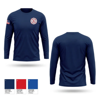Long Sleeve Performance Shirt, New Bloomfield Fire Co, Fire Department, Teamtime, Team time, sublimation, custom sports apparel, team uniforms, spirit wear, spiritwear, sports uniforms, custom shirts, team store, custom team store, fundraiser sports, apparel fundraiser