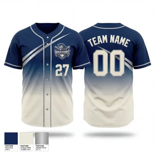 Full Button Baseball Jersey, Warriors, Baseball, Teamtime, Team time, sublimation, custom sports apparel, team uniforms, spirit wear, spiritwear, sports uniforms, custom shirts, team store, custom team store, fundraiser sports, apparel fundraiser